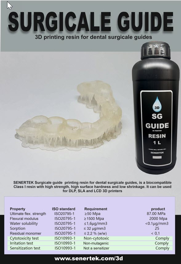 Senertek SG Guide Ortho Clear Orthodontics Resin